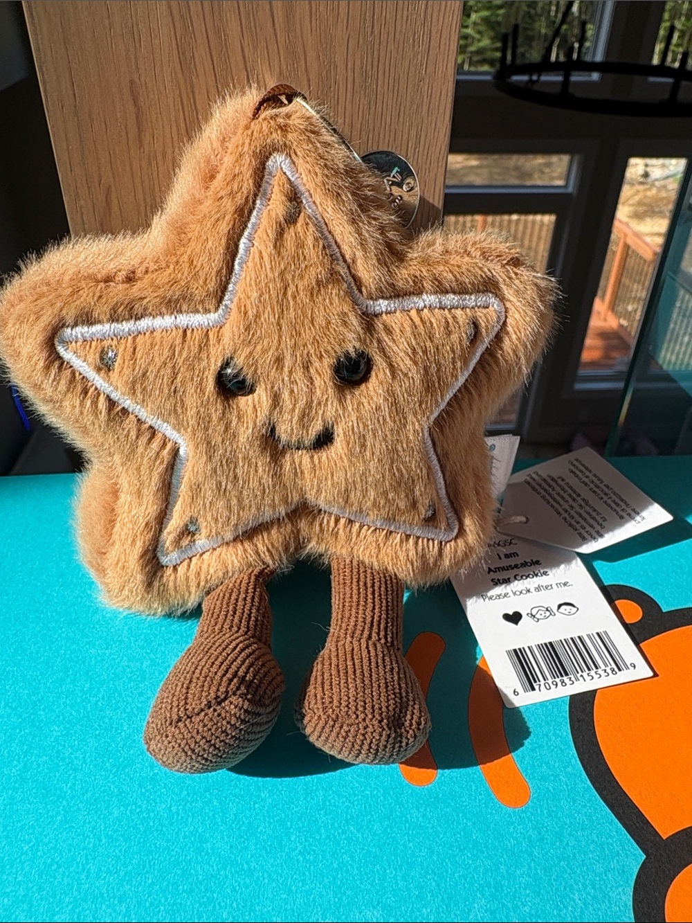Jellycat Star Cookie Bag Charm. BNWT, Tag protector, JC bag&more.FastShip